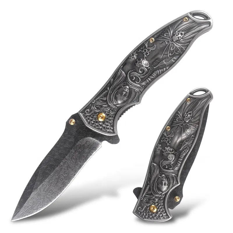 Coltello tascabile ad alta durezza coltello da scultura manico Jackknife campeggio caccia sopravvivenza strumenti EDC