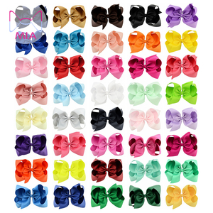 Fiocco per capelli con nastro colorato per bambini grandi da 6 pollici personalizzato con Clip accessori per capelli per bambini per ragazze <span class=keywords><strong>e</strong></span> bambini - Product Image 2
