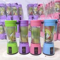 Gobelet à jus rechargeable par USB portable, 6 lames, 400 ml, PP de qualité alimentaire pour la préparation de jus de fruits et légumes à domicile