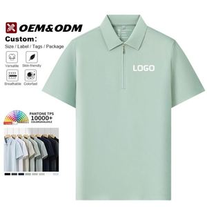 Polo personnalisé avec logo brodé, t-shirts de golf imprimés, polos uniformes, polos promotionnels en nylon, polos de travail pour hommes - Product Image 2