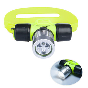<span class=keywords><strong>ไฟฉาย</strong></span>ดำน้ำแบบคาดศีรษะ LED กำลังสูง 3W กันน้ำ พร้อมสายรัดซิลิโคน - Product Image 6