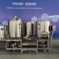 Micro-brasserie 3 cuves Star 200L pour usage domestique, équipement de brassage en acier inoxydable 304, en promotion