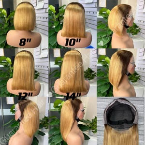 Wholesale 100% <b>Human</b> Brazilian Hair Frontal Bob <b>Wig</b> - Product Image 3