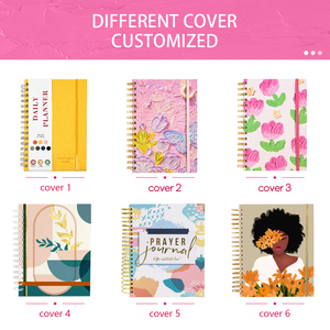 Kim loại kép cuộn dây xoắn ốc ràng buộc tùy chỉnh sách máy tính xách tay bìa cứng Nhật Ký đàn hồi ban nhạc kế hoạch lót máy tính xách tay Quà tặng khuyến mãi - Product Image 4