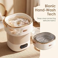 Nouvelle mini-laveuse/sécheuse automatique à chargement par le haut, pliable, tout-en-un, en plastique, électrique, pour la maison, le dortoir, l'US RV