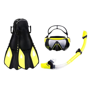 Ensemble de plongée portable en gros avec palmes, masque et tuba pour sports nautiques - Product Image 1