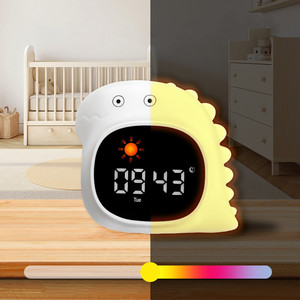 Veilleuse tactile personnalisée pour enfants avec horloge, <span class=keywords><strong>6</strong></span> bruits de bruits blancs, boîte à musique et <span class=keywords><strong>jouet</strong></span> d'aide au sommeil pour bébé et chambre d'enfant - Product Image 3
