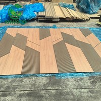 Panneau acoustique en polyester PET 100 % recyclable et écologique, design lignes sculptées, sans formaldéhyde, feutre insonorisant mural