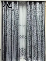 Rideau occultant jacquard isolant personnalisable en polyester tissé haute densité pour entrepreneurs en travaux publics