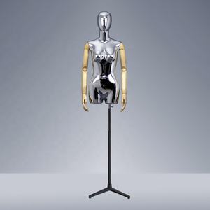 Mannequins sexy <span class=keywords><strong>pour</strong></span> femmes en or, modèle demi-corps, bras en bois, <span class=keywords><strong>pour</strong></span> exposition de vêtements de <span class=keywords><strong>Boutique</strong></span> - Product Image 5