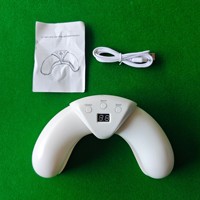 Lampe à ongles UV LED professionnelle portable pour le nettoyage des champignons des ongles, séchage rapide, forme de croissant, manucure, double lumière