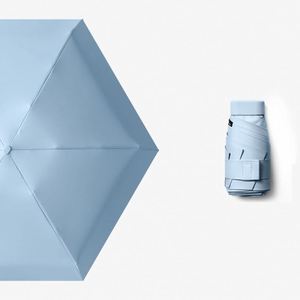 Paraguas de Viaje Promocional de 18 Pulgadas y 6 Pliegues con Estructura de Fibra de Vidrio, Diseño Moderno, Tamaño de Teléfono, Logotipo y Color Personalizados - Product Image 4