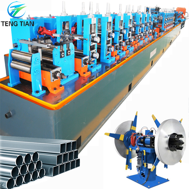 Automatic Square Pipe Manufacturing & Rolling Machine with PLC Control High-Speed (0-100m/min) Engine & Bearing Core Components
