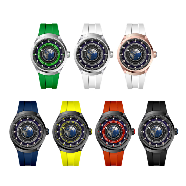 Men's Luxury Skeletonized Mechanical Watches Men's Automatic Movement Pointer Waterproof Sports Watches
