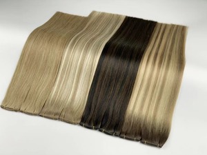 <span class=keywords><strong>ผม</strong></span>ต่อแบบมองไม่เห็น Wholesale Invisible Genius Weft <span class=keywords><strong>ผม</strong></span>แท้รัสเซีย จัดเรียงเกล็ดผมอย่างดี - Product Image 3