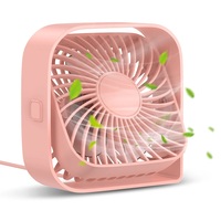 Mini ventilador portátil, ventilador de escritorio USB, mesa, flujo de aire fuerte, funcionamiento silencioso, viento de 3 velocidades, ventiladores de pie giratorios 360 para habitación y hogar