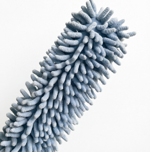 Plumeau en chenille <span class=keywords><strong>bleu</strong></span> avec manche ergonomique, tête en fibres douces pour ventilateurs de plafond et stores, outil de dépoussiérage lavable et réutilisable - Product Image 2
