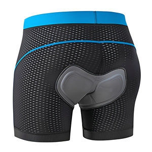 Shorts de cyclisme pour hommes avec rembourrage en gel 5D, respirants, séchage rapide, sous-vêtements de vélo ajustés, antidérapants - Product Image 1