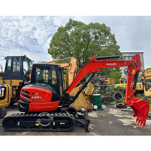 Excavadora Kubota KX163-5 usada de 5.6 toneladas, modelo 2024, maquinaria de construcción sobre orugas, excavadora Kubota KX163-5 usada de China con motor de alta potencia - Product Image 1