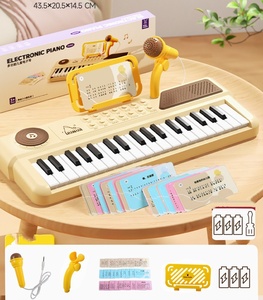 Hot Sale 37 Keys Electronic Piano Keyboard with Microphone Kids <b>Electric</b> Piano <b>Kit</b> Music Keyboard Educational Toy - Product Image 3