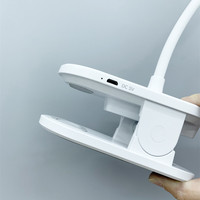 Lampe de bureau à pince flexible à 3 niveaux de luminosité, rechargeable, avec batterie Li-ion, pour le travail et les études – Offre spéciale