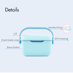 IceMaster 6 12 21QT portátil picnic cerveza lata al aire libre duro mini enfriador de hielo aislado plástico multifuncional nevera caja - Product Image 5