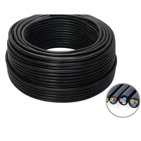 Câble de commande moyenne tension YUWAN TVR-YC-3*4+1*2.5, conducteur en cuivre isolé en caoutchouc noir mat, gaine en caoutchouc, température de fonctionnement 70°C