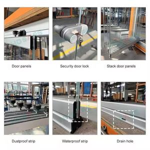 <span class=keywords><strong>Puerta</strong></span> Plegable Interior sin Marco, <span class=keywords><strong>Puerta</strong></span> Corredera de Vidrio Templado para <span class=keywords><strong>Terraza</strong></span>, Cortina de Vidrio, Pared Divisoria Plegable para Patio, 10 mm - Product Image 2