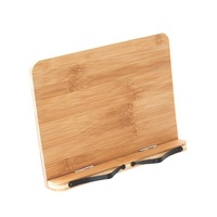 Support de tablette en bois Portable personnalisé, support de livre réglable en bambou pour la lecture