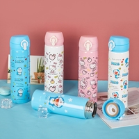 Botella de Agua Aislada al Vacío de Acero Inoxidable con Diseño de Personajes de Dibujos Animados para Adultos, 350 ml, 500 ml