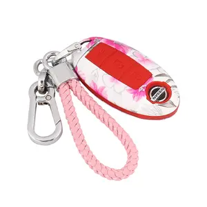 Car Key Fob Protector Case Soft Promotion Car Key Remote with Metal Keychain for NISSAN