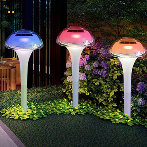 Lampe solaire de jardin 7 couleurs changeantes Kit de lampe champignon pour éclairage extérieur <span class=keywords><strong>Spot</strong></span> <span class=keywords><strong>LED</strong></span> Jardin Chemin Paysage - Product Image 5