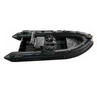 Bateau pneumatique rigide en aluminium de 12 pieds RHIB 360 Hypalon/PVC avec console simple pour la pêche
