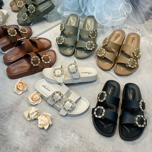 Nueva moda, bonitos zapatos de lujo, hebilla de hierro, zapatos decorativos, zapatillas de mujer, zapatillas <span class=keywords><strong>planas</strong></span> elegantes, <span class=keywords><strong>sandalias</strong></span> para mujer - Product Image 3