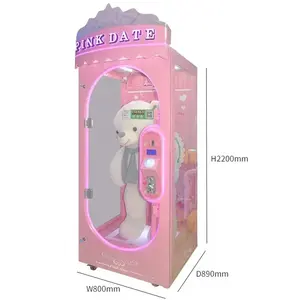 Mesin Game Arcade desain baru mesin pemotong tanggal merah muda hadiah mesin penjual hadiah hadiah