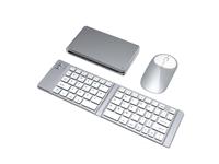 Faltbare Mini-Tastatur Dual-Mode Bluetooth 2.4G Tastatur-und Mausset mit Typ-C-Aufladung, geeignet für Tablets