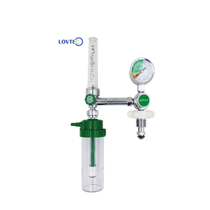 Nuovissimo LOVTEC doppio misuratore di portata G5/8 <span class=keywords><strong>medical</strong></span> oxigen riduttore diaframma bombola di ossigeno regolatore CGA540 gas regolatore - Product Image 6