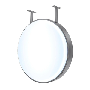 Letrero Luminoso LED Redondo de Doble Cara, Impermeable, para Montaje en Pared, para Publicidad Exterior en Cafés, Bares y Restaurantes - Product Image 1