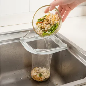 Self-standing Garbage Disposable Bag Filter Mesh Drain Leftover Soup Bag Kitchen Sink Dregs Bag