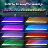 Projecteur mural 200W DMX RGBW LED à tête mobile, barre de lumière à faisceau oscillant, effet de poursuite et de stroboscope pour mariage, fête, KTV, club