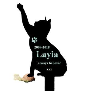 Estacas conmemorativas personalizadas para mascotas para artesanías de señalización de metal y hierro de una pieza Classic UIONEN Craft DIY 0212 - Product Image 5