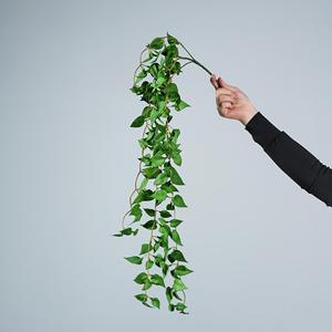 Cao su mềm cảm thấy Nhân Tạo Màu xanh lá cây mọng nước anthurium Lá Treo tiền cỏ trang trí nội thất máy tính để bàn trang trí Nhựa chậu nồi - Product Image 6