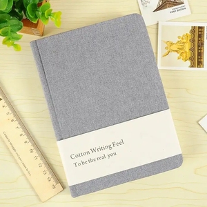 Chất lượng cao biểu tượng tùy chỉnh A5 nhà máy bán buôn Lưu ý cuốn sách ưa thích xách tay trống trang nhật ký Tạp Chí Linen bìa cứng máy tính xách tay - Product Image 3