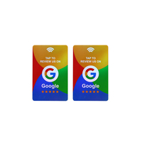 Carte-cadeau de haute qualité pour les médias sociaux, carte de commentaires Google, carte de visite NFC sans contact