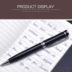 Stylo à bille rotatif en métal de luxe pour hôtel, entreprise, cadeau de papeterie de bureau créatif - Product Image 3