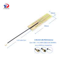 Antena PCB de Parche WiFi Inalámbrica de Doble Banda 2.4G 5G 5.8G de 7dBi Integrada para Comunicación al por Mayor