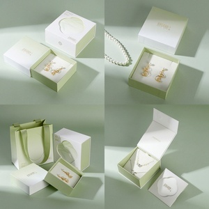 High-end Customized Valentine's Day <b>Book</b>-shaped Jewelry Packaging <b>Box</b> Logo Customization for Necklace Bracelet Bangle-Lid Base - Product Image 2
