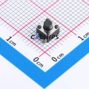 TS-4543S-K Tactile Switch SMD-4P,4.5x4.5mm Switch 2.5N Vertical Mount 4.5mm 4.5mm - Product Image 1