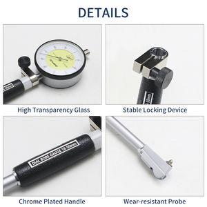 Ensemble de jauges de mesure SHAHE, extenseur de mesure, jauges de diamètre intérieur, 18-50/50-100/100-160 mm, instrument de mesure de cylindre interne, 0,01 mm - Product Image 3