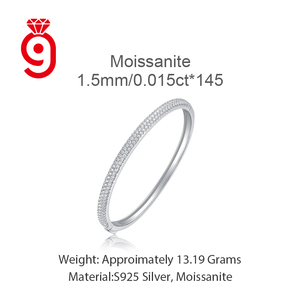 Bracelet de luxe en moissanite S925, design élégant, exceptionnel pour un retour de lumière maximal, idéal pour le quotidien et les soirées, livraison rapide, certifié GRA - Product Image 6
